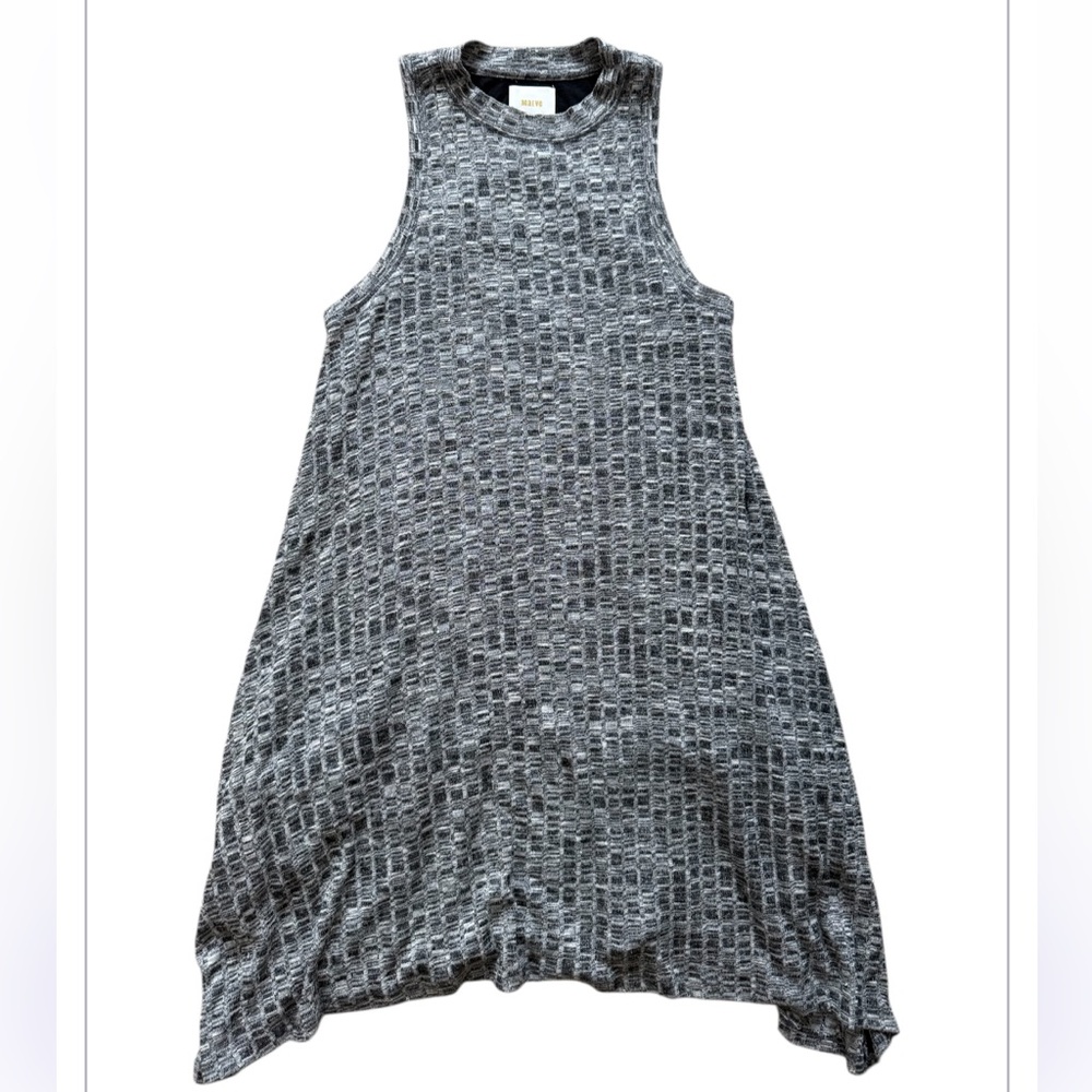 Maeve Gray Textured Sleeveless Dress Size Small